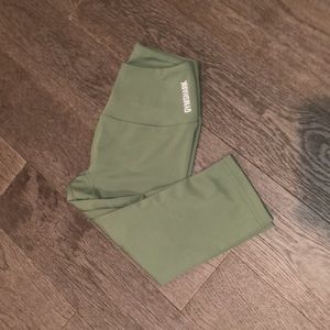 Gymshark Training Seamless Green Cropped Leggings Size S